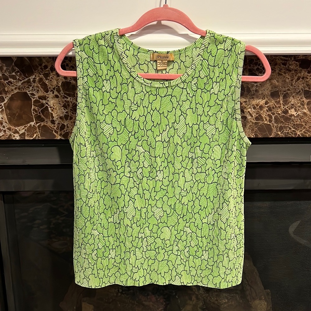 Plisse Vintage Ribbed Tank Size XL